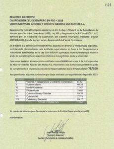 Calificación RSE 2023